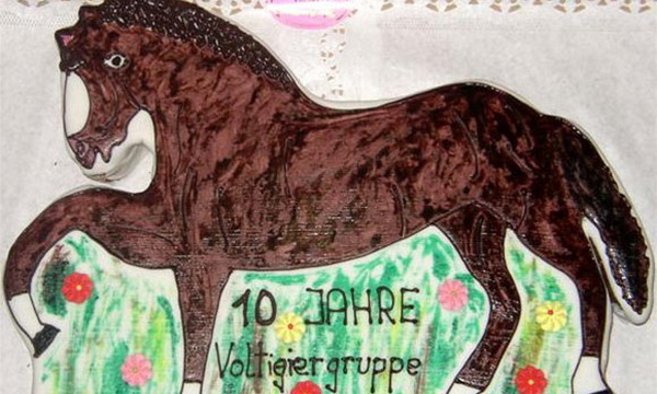 Voltigiergruppe Jubiläum Torte