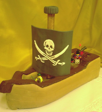 Piratenschiff 3D Torte