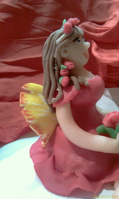 Marzipan Elfe Tortendekoration