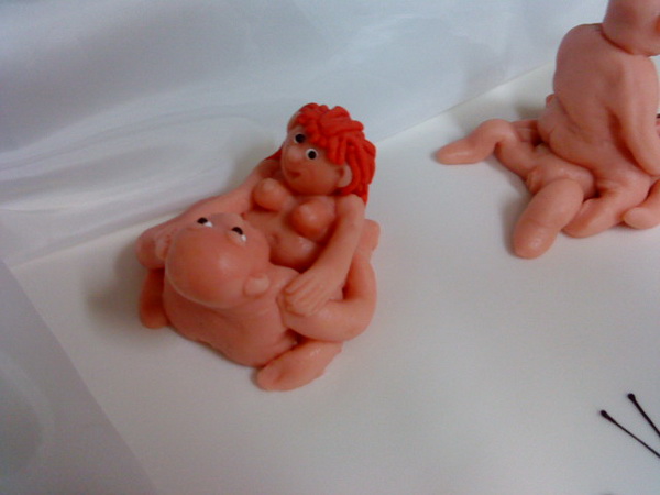 Erotische Marzipanfiguren - Torten Dekoration
