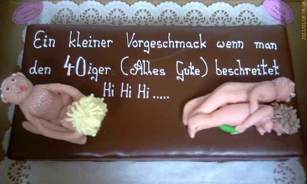 Erotische Geburtstagstorte